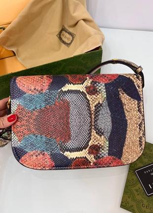 Сумка в стиле gucci питон беж 7