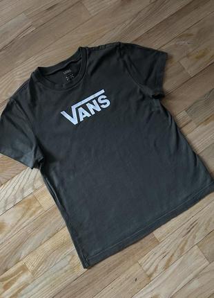 Футболка vans, skate vintage, топ по фігурі, базова майка