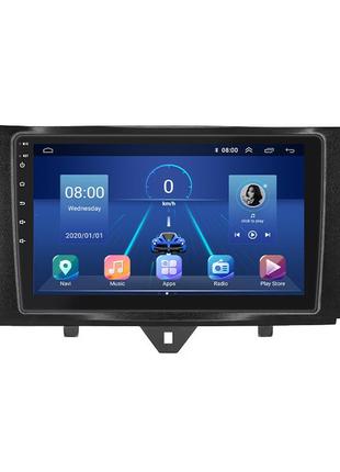 Штатная магнитола lesko для smart fortwo 452 2011-2017 экран 9" 4/64gb 4g wi-fi gps top смарт форту 5шт