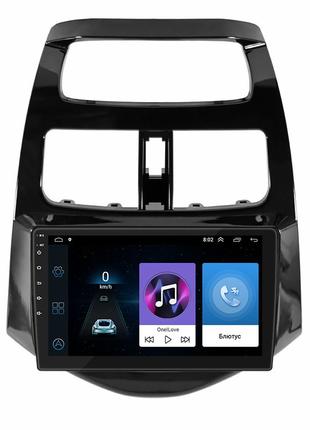 Штатная магнитола 9" lesko для chevrolet spark iii 2009-2016 1/16gb wi-fi gps base шевролет шт