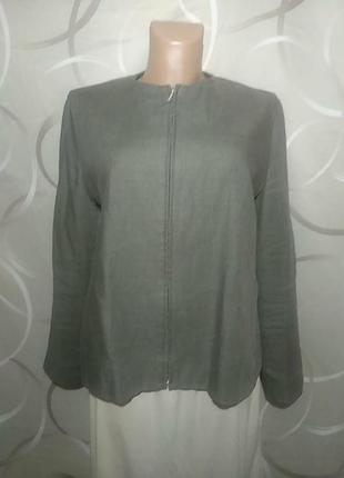 Жакет лляний,колір капучино ,розмір xl,xxl