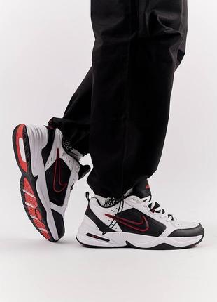 5 кольорів🌈 чоловічі кросівки в стилі nike air monarch найк / демісезонні / весняні, літні, осінні / шкіра / чорні, білі, сірі