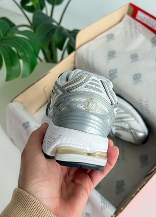 New balance 1906r white rain cloud silver metallic7 фото