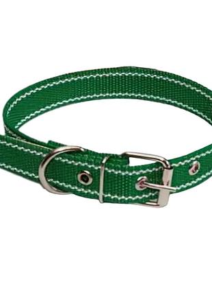Нашийник капроновий (подвійний) ширина 20 мм. довжина 26-37 см зелений