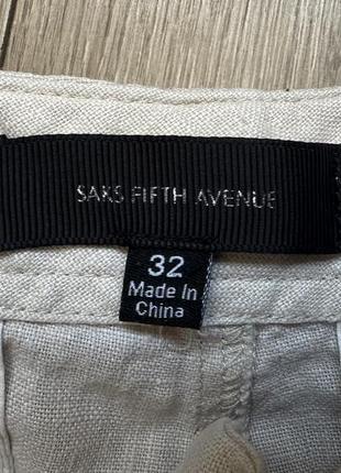 Льняные брюки брюки брюки из льна saks fifth avenue8 фото