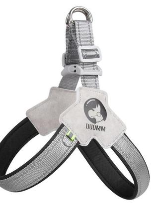 Шлея для собак duomm розмір l (56-66см),чорна