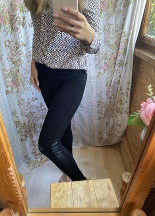 Женские лосины черные2 фото