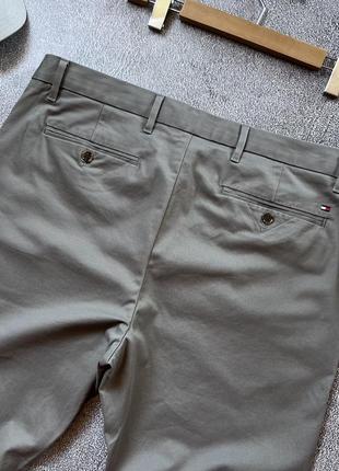 Чоловічі сірі базові класичні чіноси штани брюки tommy hilfiger оригінал розмір 38/34 як нові8 фото
