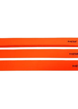 Набір плоских прямих фішок-маркерів meta flat line marker set of 10 помаранчевий уні 5,5х50 см