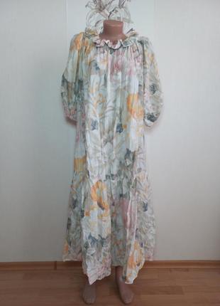 Шикарна котонова сукня вільного крою від h&m7 фото