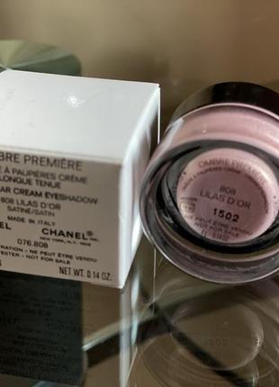 Тени для век тестер chanel ombre premiere longwear cream eyeshadow 808 lilas d`or3 фото