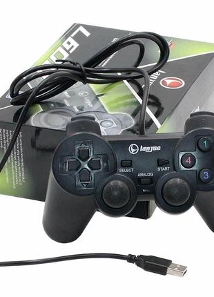 Игровой usb джойстик проводной геймпад для пк ноутбука компьютера pc windows gamepad l600