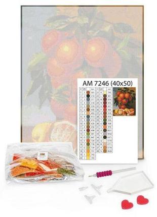 Алмазная мозаика "маяк с орхидеями" 30х40 см2 фото