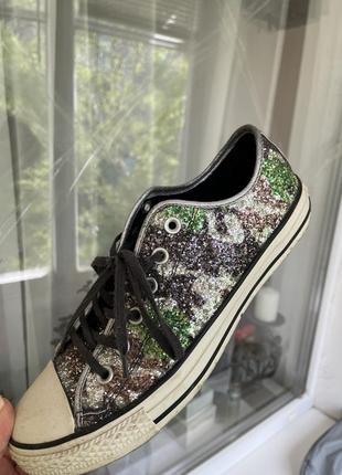 Кеди converse з блискітками2 фото