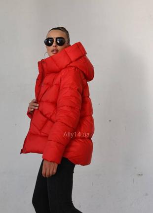 Стильний жіночий пуховик короткий