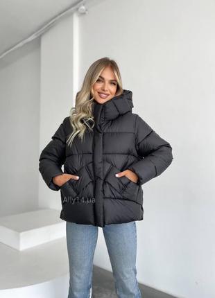Стильный зимний пуховик короткий женской яркая зимняя куртка6 фото