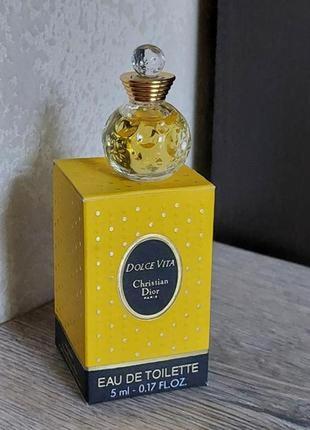 Dolce vita christian dior, миниатюра, edp, редкость, оригинал, vintage