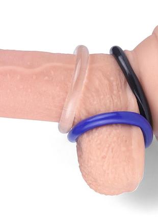 Набір ерекційних кілець 3 шт еректильних кілець для продовження статевого акту та підтримки ерекції