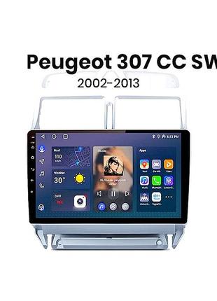 Магнітола android peugeot 307, 2/32, 4 ядра + рамка!