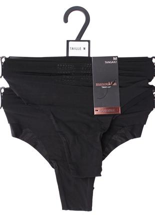 Труси manoukian tanga-x2-femme чорний жін m