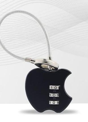 Кодовий замок для валізи чорний