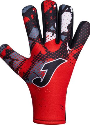Рукавички воротарські joma hunter червоний, чорний, сірий уні 4 (13,6 см)
