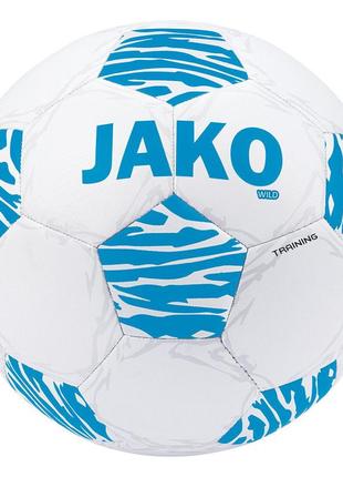 М'яч футбольний jako training ball wild білий, синій уні 5