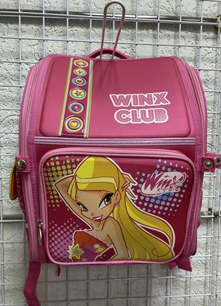 Ранець шкільний ортопедичний каркасний "1 вересня" winx вінкс 551527
