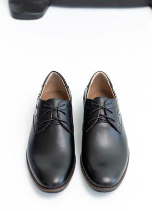 Туфли мужские кожаные классические 586467 черные2 фото