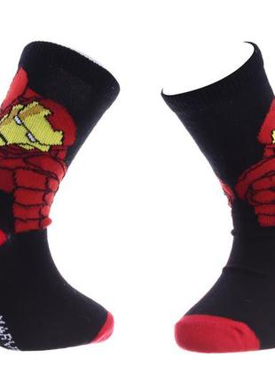 Шкарпетки marvel iron man чорний діт 23-26 арт 83891648-2