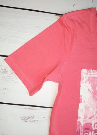 1+1=3 модная розовая женская футболка с принтом, размер 44 - 465 фото