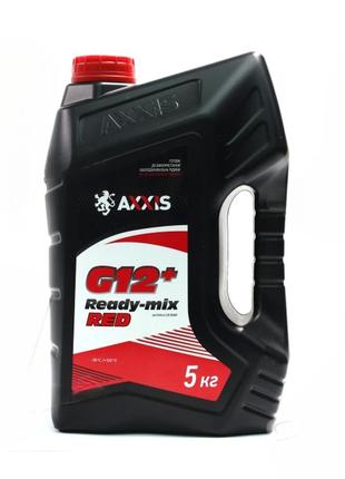 Антифриз red g12+ сoolant ready-mix -36°c (красный) (канистра 5кг) axxis ax-p999-g12r rdm5