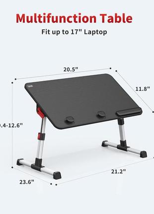 Столик для ноутбука vhg a6q black 17`` 520 x 300мм, laptop table5 фото