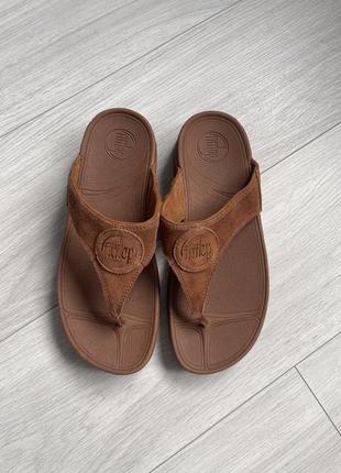 Вьетнамки fitflop brown10 фото