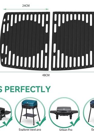 Чавунні решітки 32 см для газового грилю enders explorer, urban pro, explorer pro