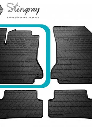 Водійський гумовий килимок передній лівий для mercedes benz w246 b electric drive (2014-2018) мерседес