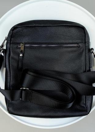 Мужская кожаная сумка мессенджер, сумка через плечо из натуральной кожи4 фото