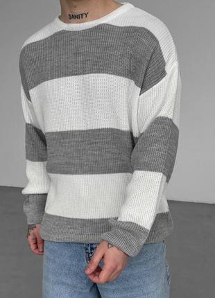 Чоловічий оверсайз светр / повсякденні кофти светри для чоловіків3 фото