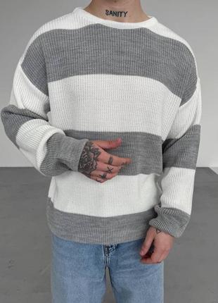 Чоловічий оверсайз светр / повсякденні кофти светри для чоловіків
