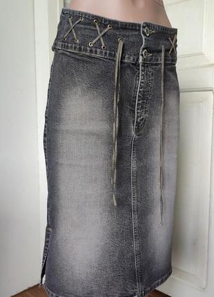 Юбка джинсовая с размерами.3 фото