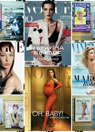 Журналы majesty, vogue usa-italia-ua, new yorker, журнал l'officiel art, esquire