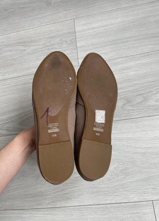 Кожаные балетки туфли цвета тауп toms julie5 фото