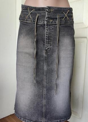 Юбка джинсовая с размерами.9 фото