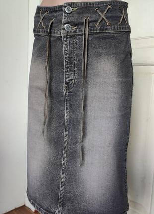 Юбка джинсовая с размерами.1 фото