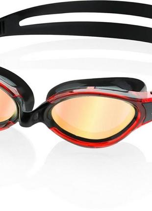 Окуляри для плавання aqua speed triton 2.0 mirror 60409 чорний, червоний уні osfm