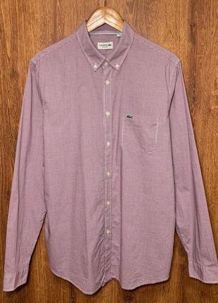 Lacoste розмір m/l. сорочка/рубашка