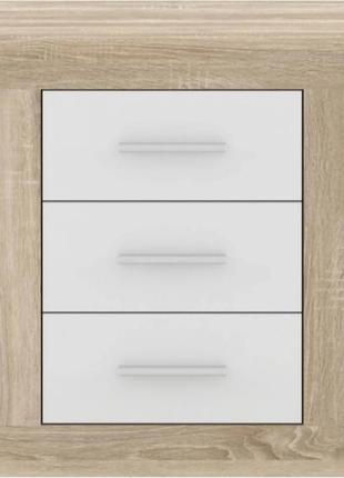 Тумба приліжкова гербор сара kom3s дуб сонома + німфея альба (grb-1372)