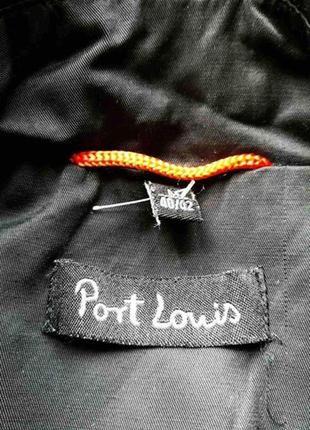 Лаконічного дизайну практичний короткий чорний плащ італійського бренду port louis5 фото