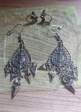 Сережки нові 2 пари