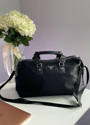 Prada re-nylon and saffiano leather duffle bag6 фото